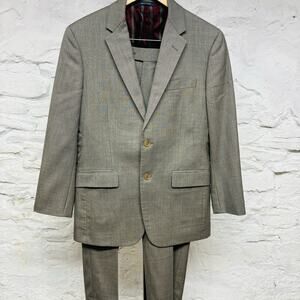 Brooks Brothers Milano Fit Wool Suit Brown 2 Button 39 S Jacket 33 Pants